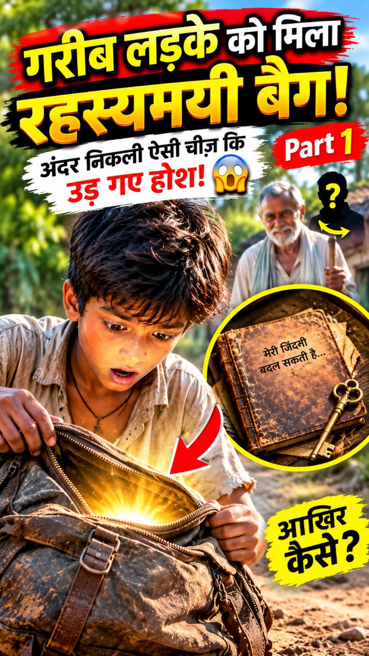 गरीब लड़के को मिला रहस्यमयी बैग! अंदर निकली ऐसी चीज़ कि उड़ गए होश 🔥 | Part 1