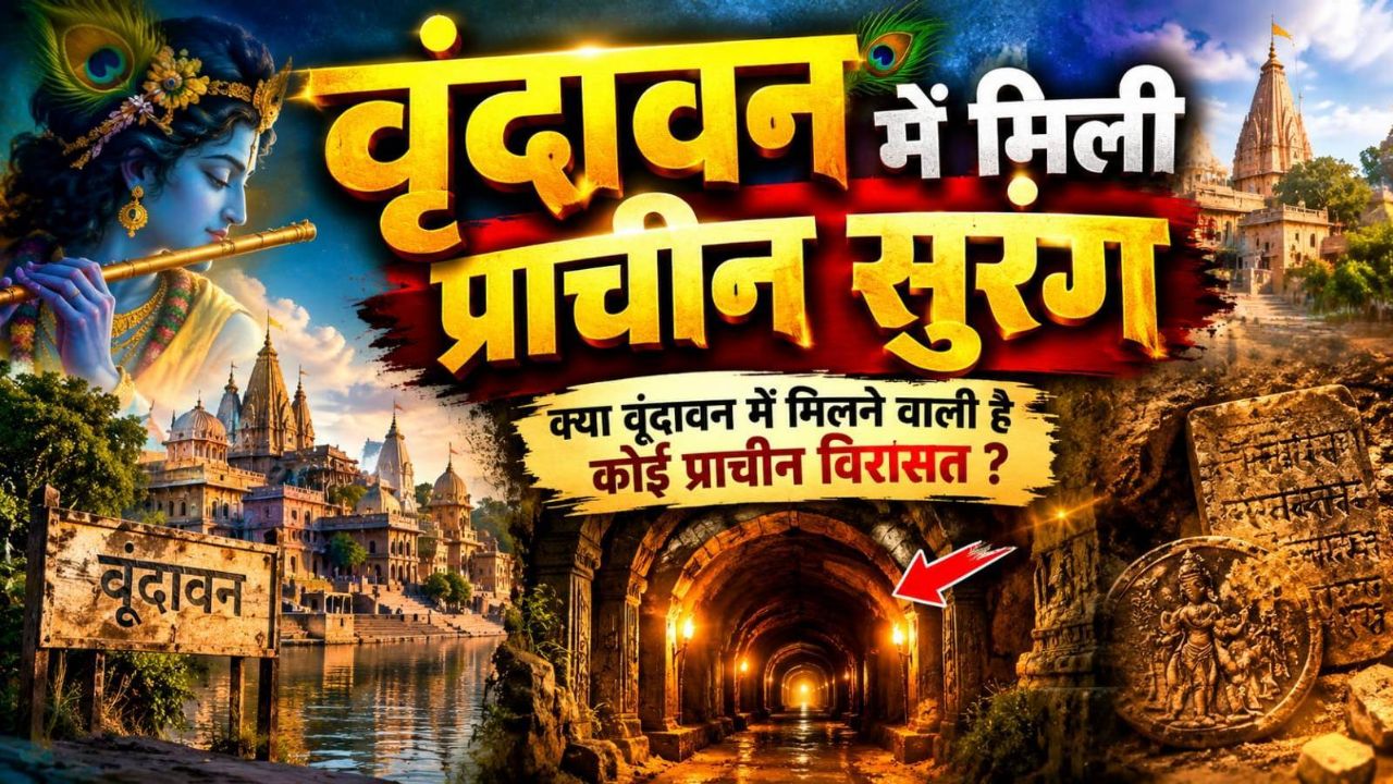 वृंदावन में मिली प्राचीन सुरंग 😱 | क्या सामने आएगी कोई रहस्यमयी विरासत? | Vrindavan Mystery