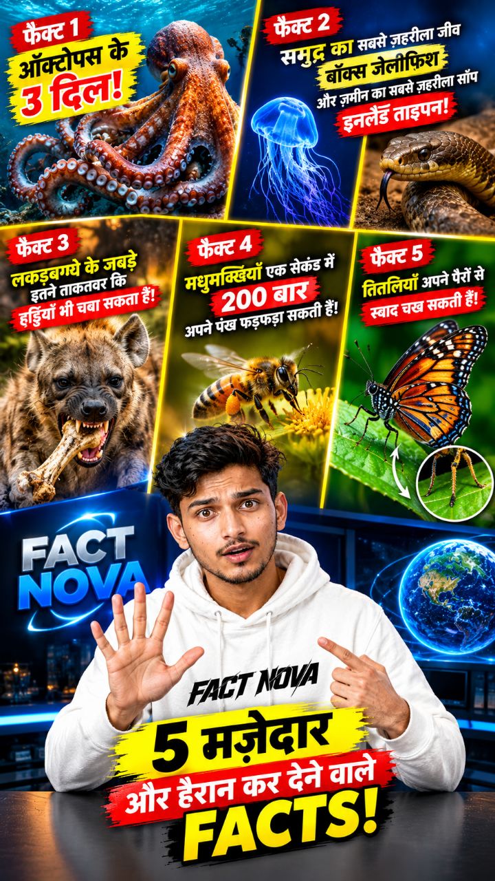 Janwaron Ke 5 Amazing Facts | Animal Facts in Hindi
