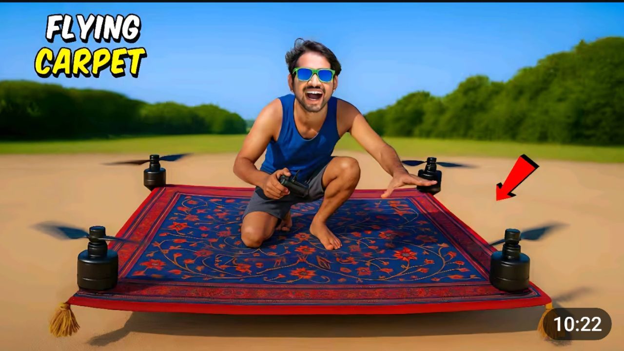 Aladdin playing carpet