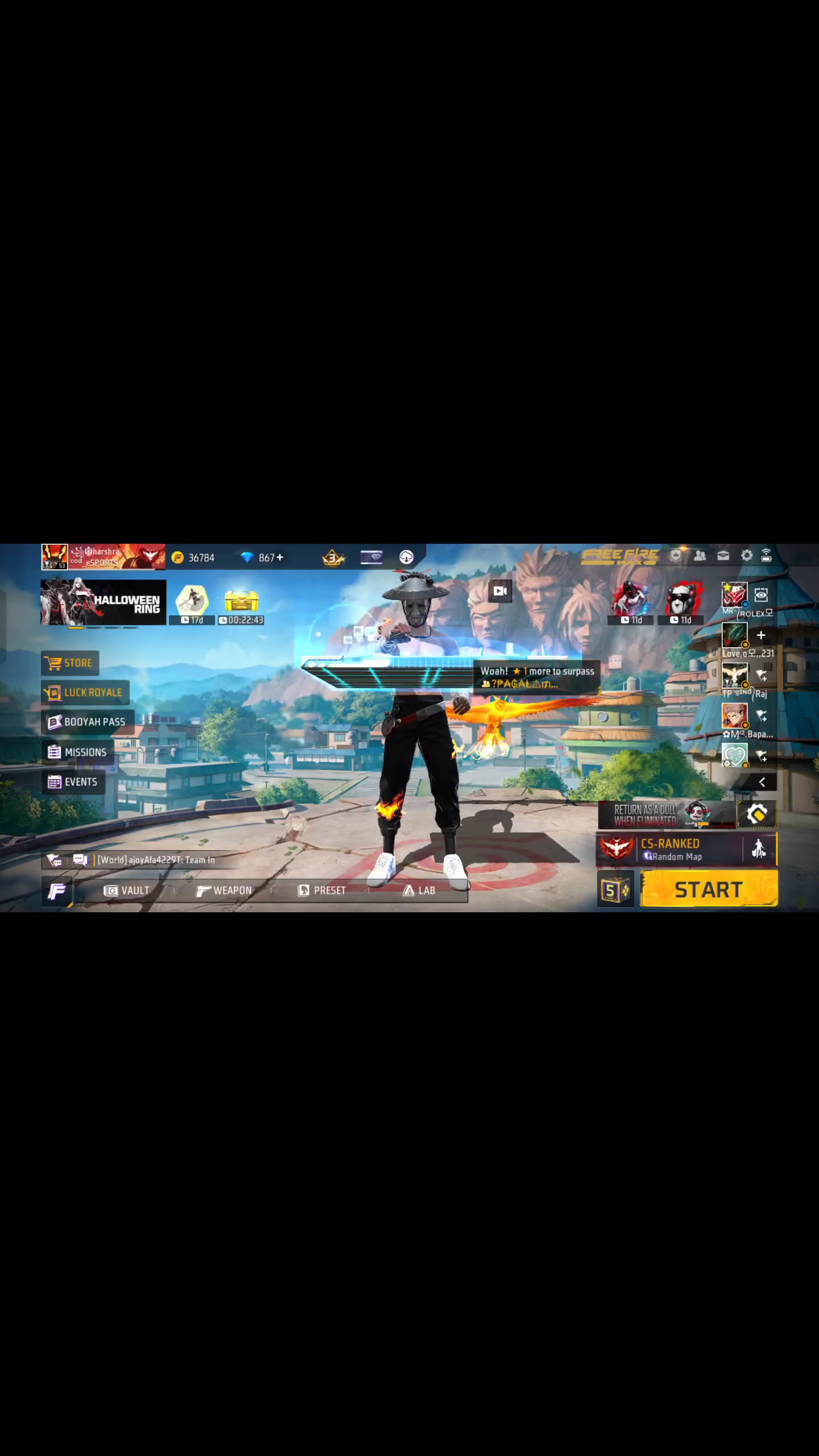 Free fire video | wait for end
