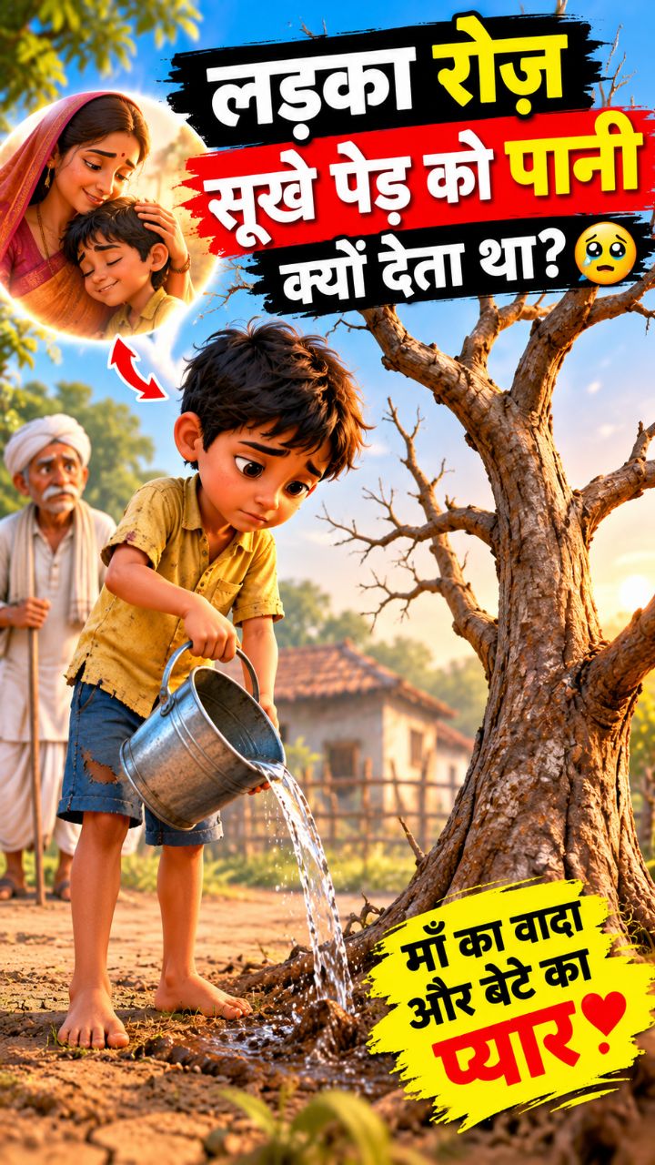 🥺💔 लड़का रोज़ सूखे पेड़ को पानी क्यों देता था?