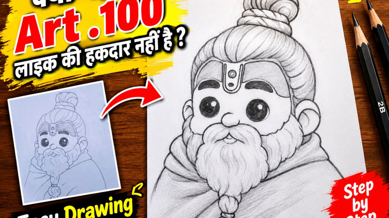 Premanand baba easy drawing 🥰❤️🙏