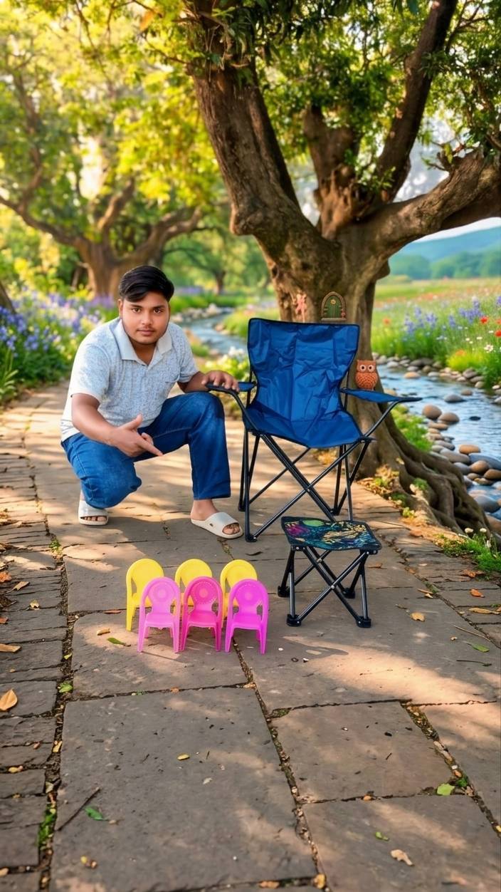 4Ta mini chair and Folding Chair for Camping & Travelling 🔥