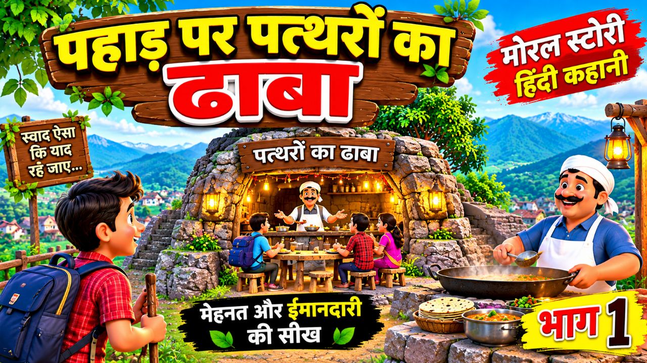 🏔️ पहाड़ पर पत्थरों का ढाबा 😱 भाग 2 | अनोखी हिंदी Moral Story | मेहनत और ईमानदारी की सीख | Hindi