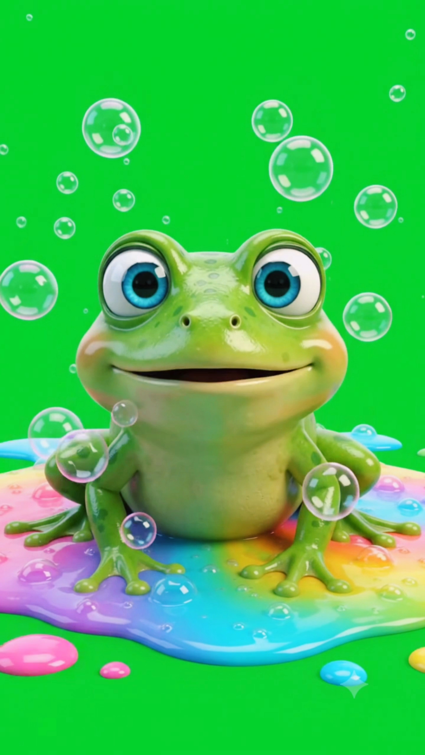 This Frog's Tongue Turns Into a Rainbow Portal! 🐸🌈🤯 #Shorts