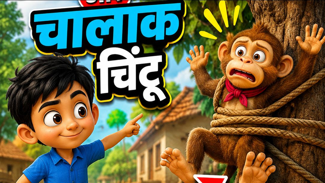 🐒 लालची बंदर और चालाक चिंटू 😂 | Hindi Cartoon
🥭 बंदर