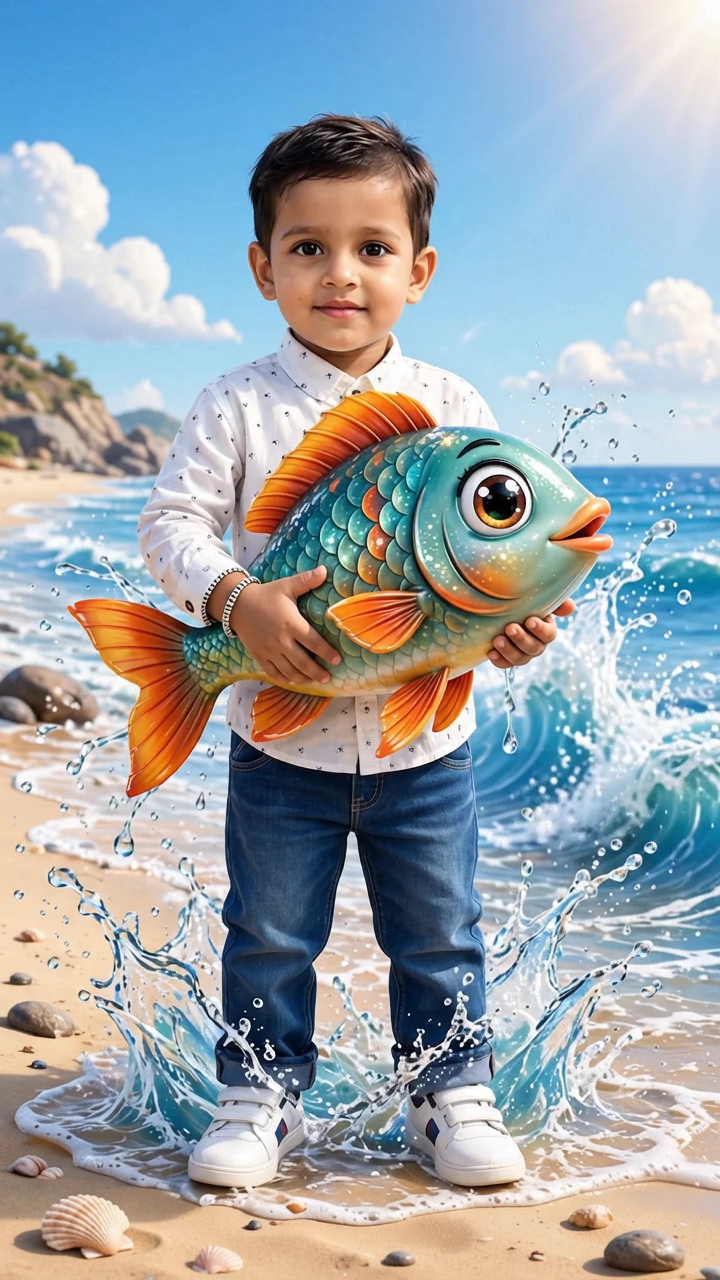 Chote Bacche Ko Machli Se Pyaar Ho Gaya 🥺💙 Par Machli Ka Dukh Sun Ke Ro Padoge