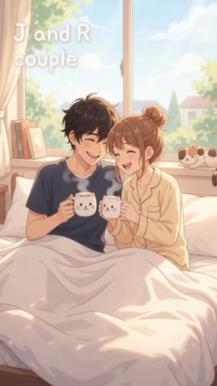 ☕💕 A Beautiful Morning with My Love 🥰 | J & R Couple ❤️✨ | Cute Anime Love Story 🌸