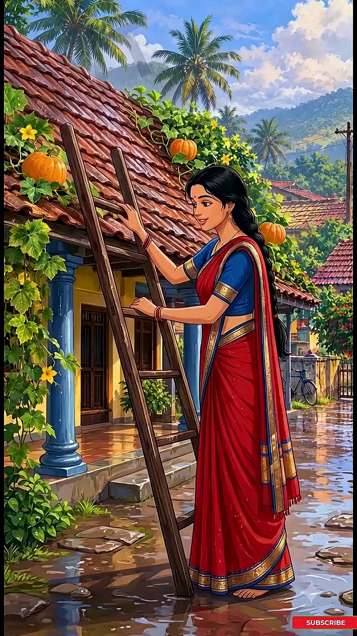 Fresh Pumpkin Halwa Made Traditionally at Home 🎃🌧️1990s Village Rainy Day #shortsfeed #asmr #ghibl