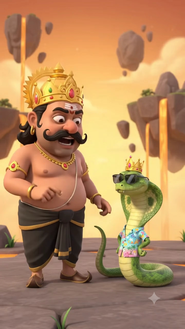 जब सांप भाई भी मॉडर्न फैशन में हीरो बन जाएं! 😎🐍 #QR #FunnyAnimation #SwagSnake
​ज़माना बदल गया है,