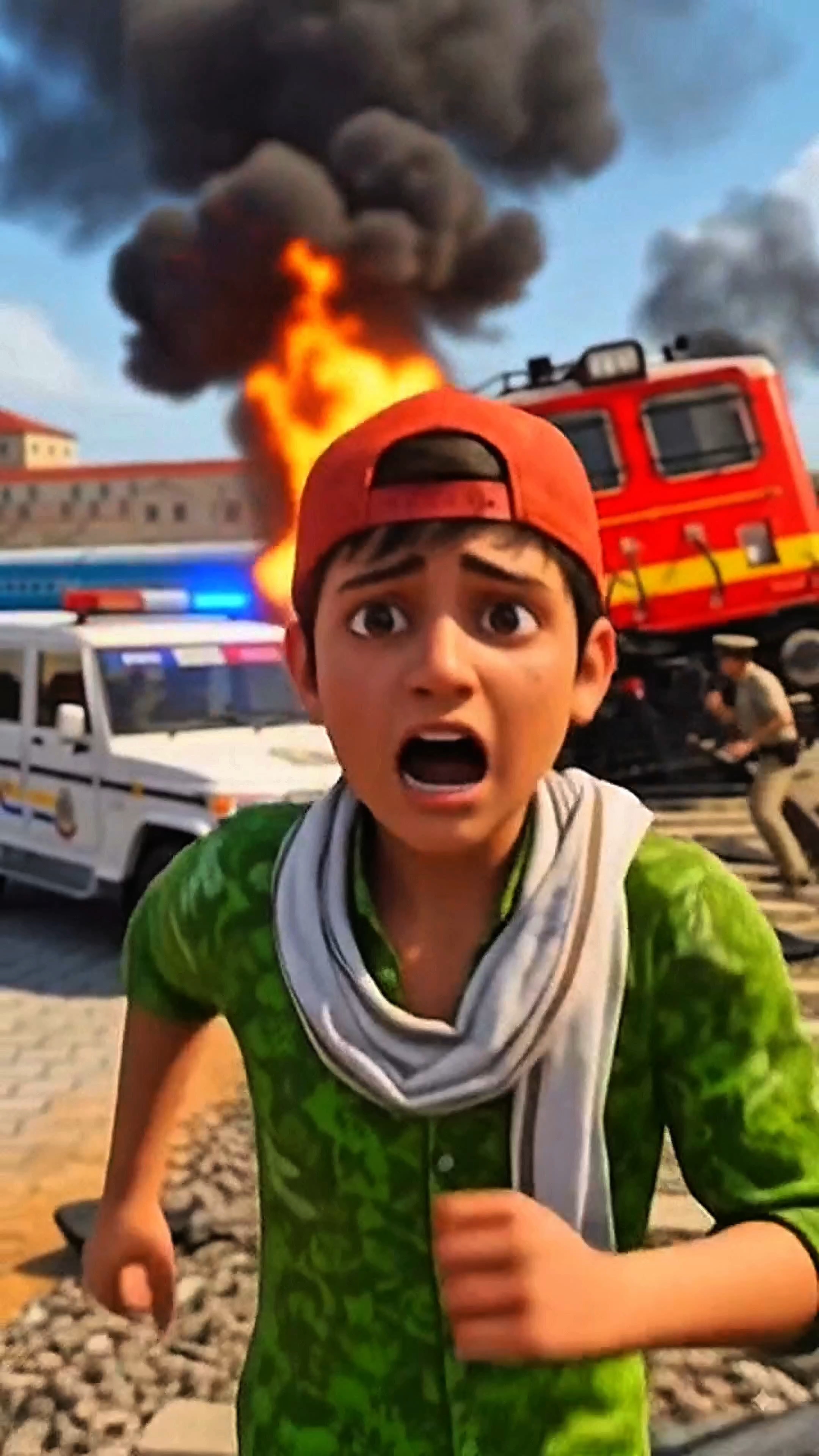 Franklin Bought Hunter 350 | Then Train Accident In Indian Theft Auto Simulator Game#shorts#short