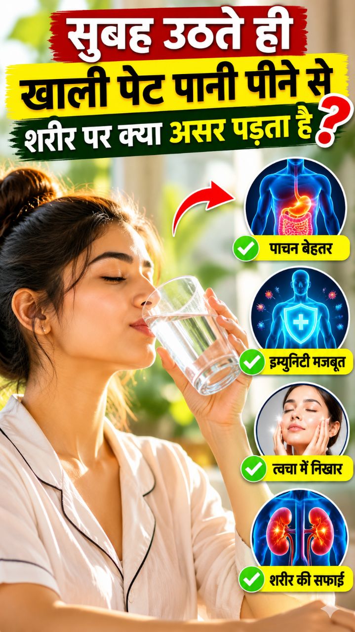 सुबह उठते ही खाली पेट पानी पीने के 3 फायदे 💧😱 | Health Tips #Shorts #Health #Hindi