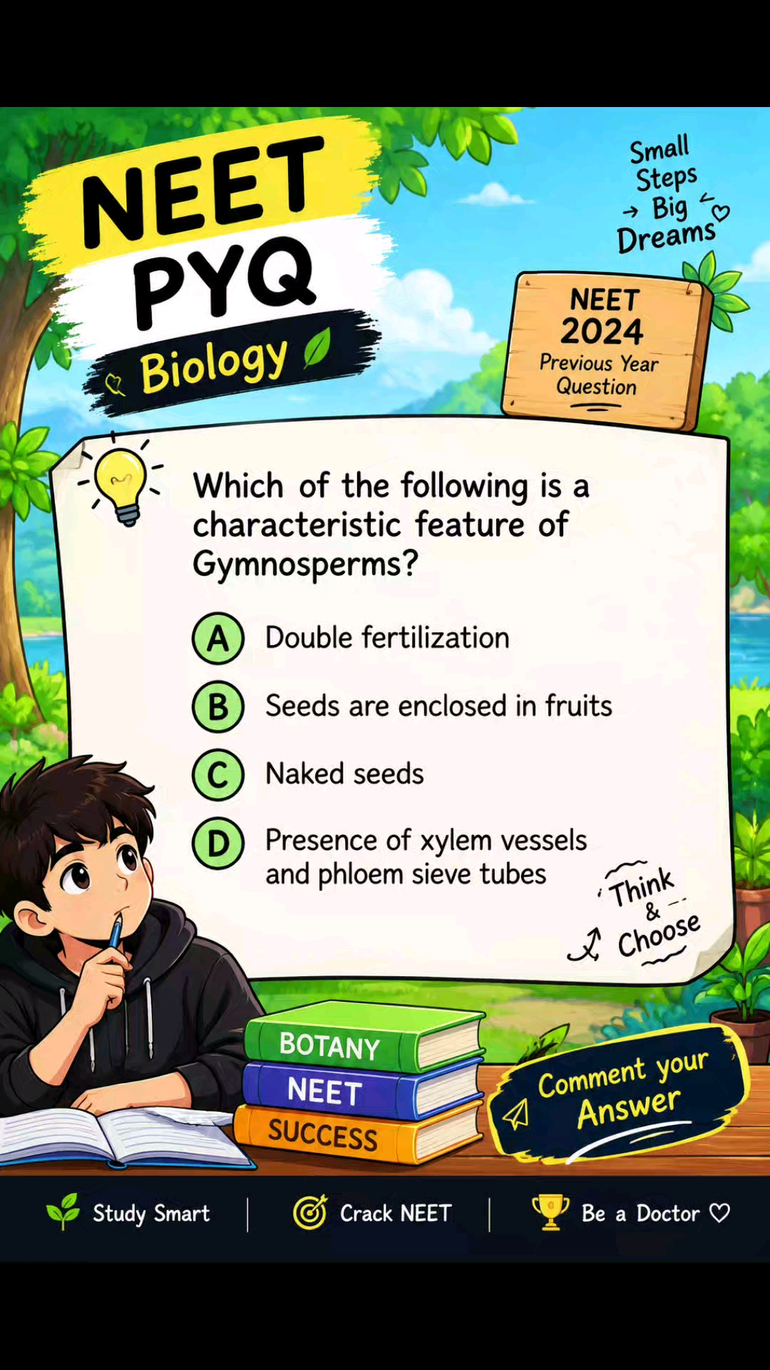 NEET Biology PYQ 🧬 MCQ 🔥 | NEET 2027 #shorts
