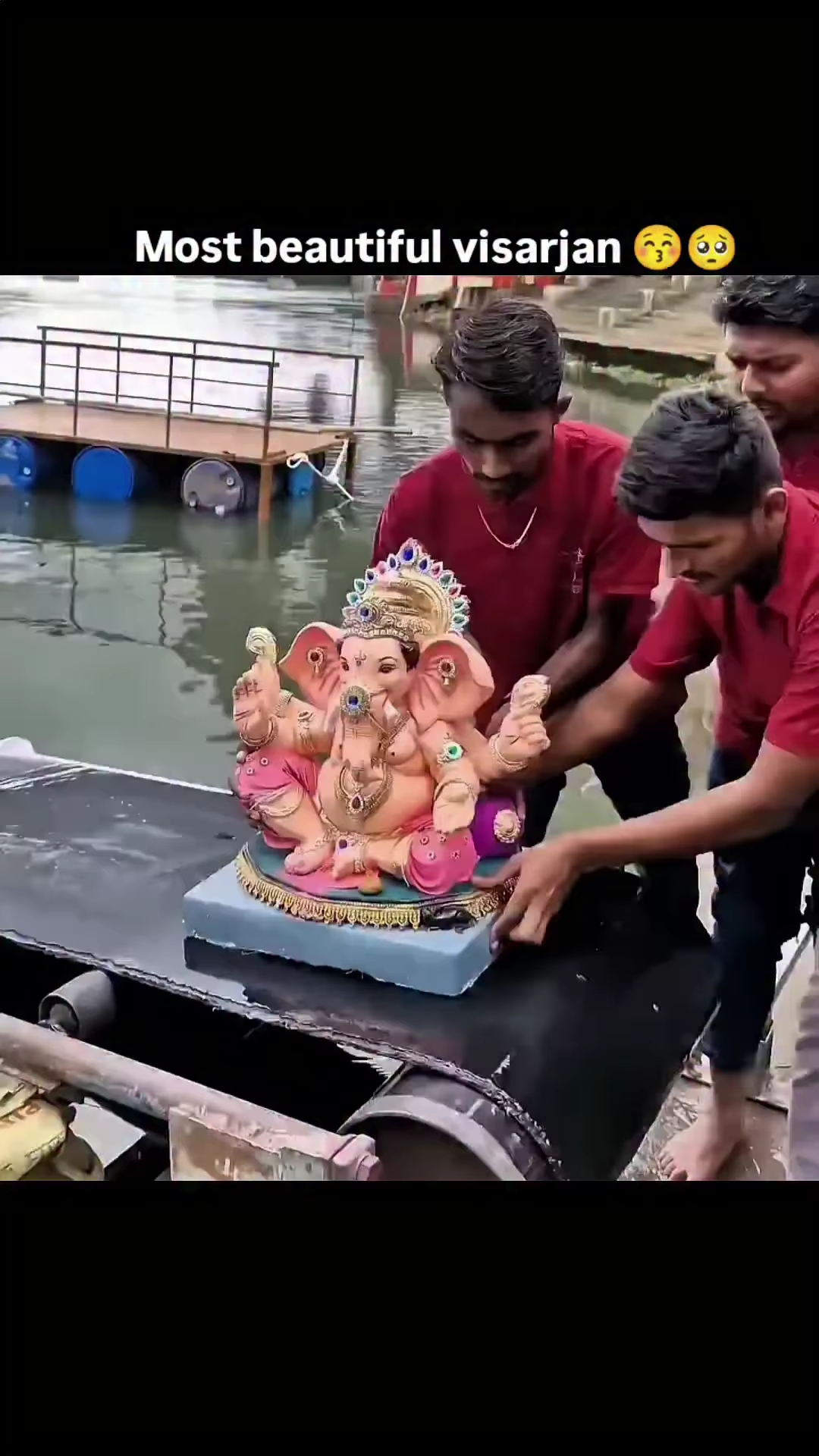Best ganesh visarjan 🥺🥰❤️ #ganesh #2026