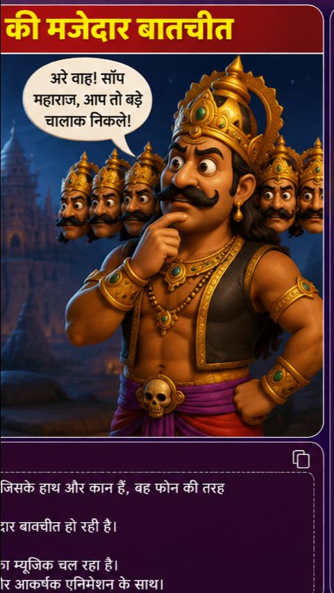 : साँप और रावण की मजेदार बातचीत 😂🐍