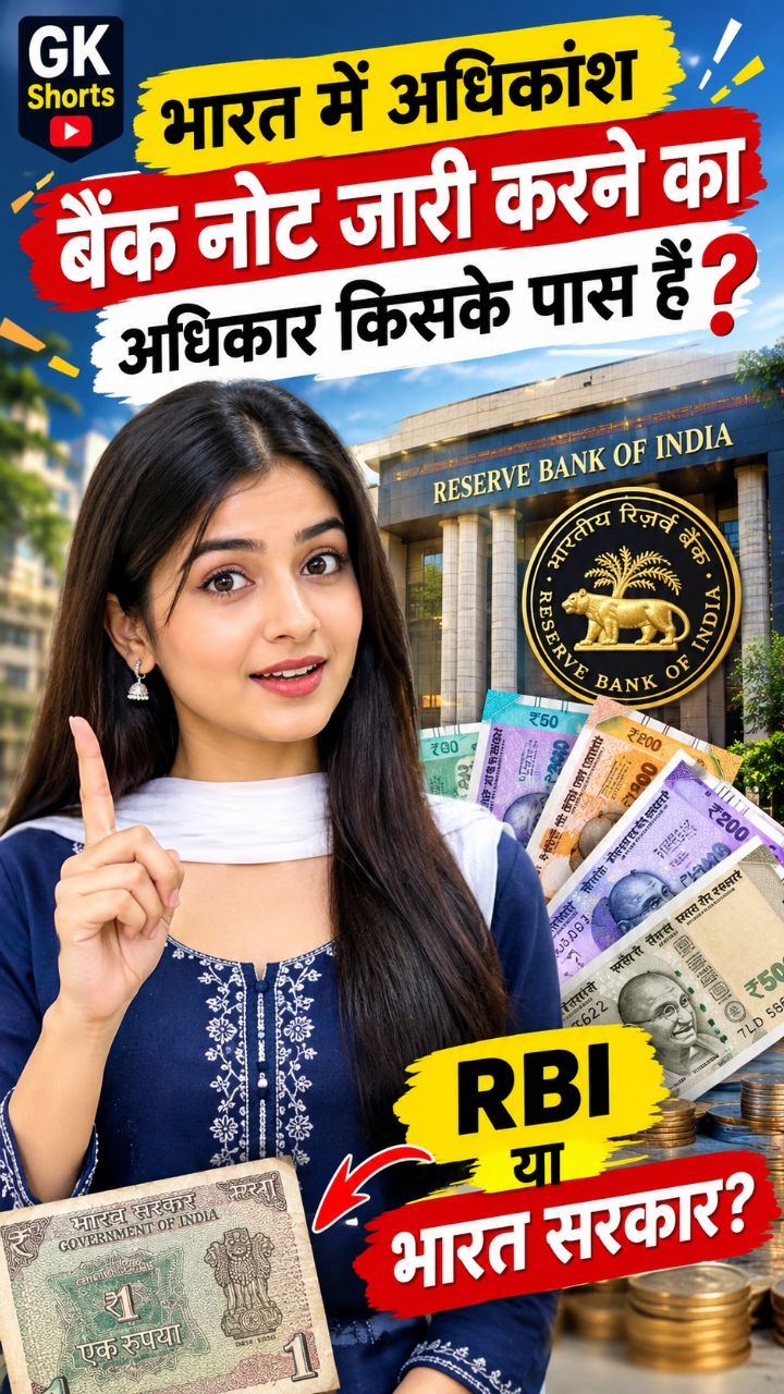🇮🇳 ₹2 और उससे बड़े नोट कौन जारी करता है? 🤔 | RBI GK Quiz #Shorts