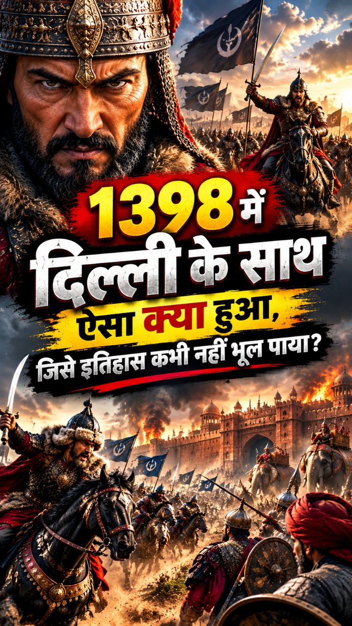 😱 तैमूर की सेना और दिल्ली सल्तनत में छिड़ा खूनी युद्ध! आखिर कौन पड़ा भारी? ⚔️🔥 #Shorts