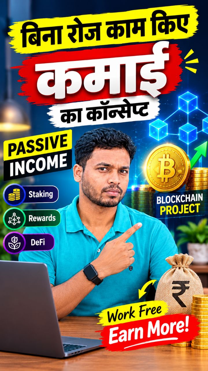 🚀 Blockchain Project से Passive Income कैसे कमाएँ? 💰 | घर बैठे Online Earning | Crypto Blockchain