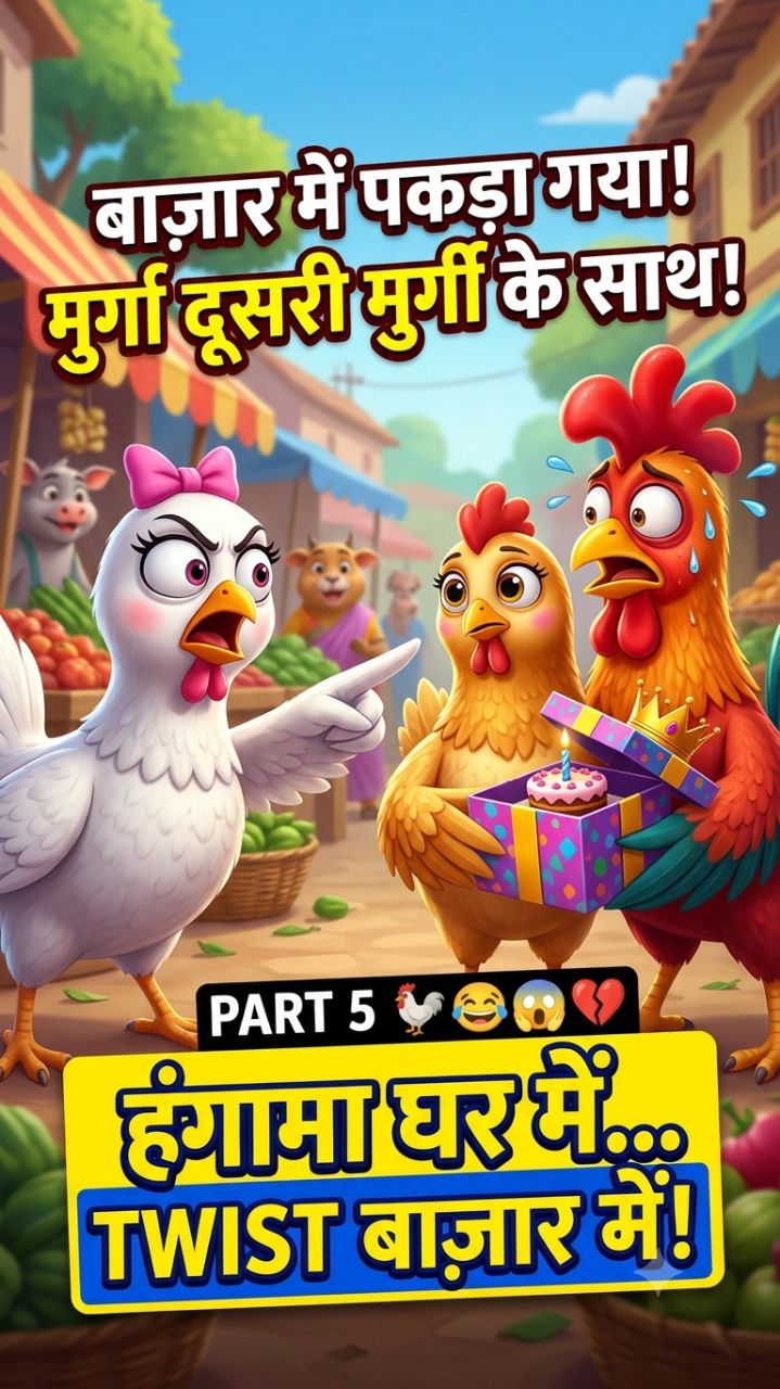 😱🐓 मुर्गा दूसरी मुर्गी के साथ पकड़ा गया! फिर पत्नी ने जो किया 😂🔥 #Shorts
