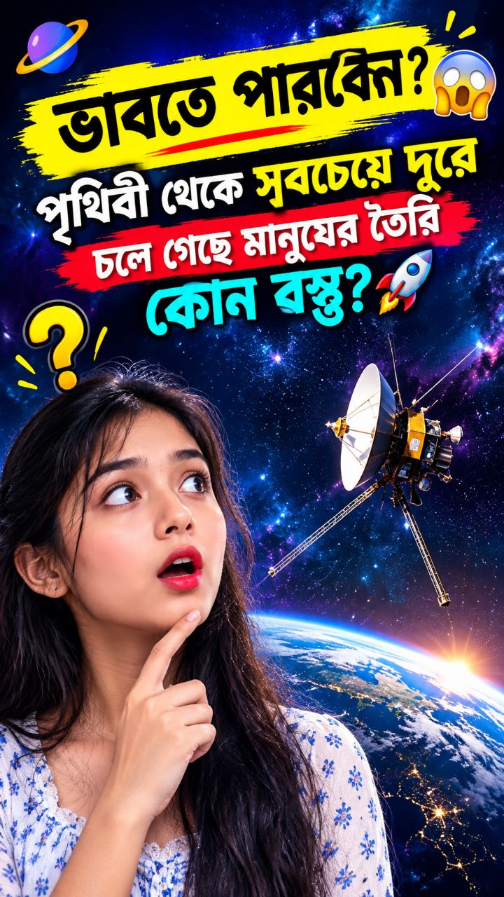 মহাকাশে মানুষের তৈরি সবচেয়ে দূরবর্তী বস্তু ভয়েজার ১ কুইজ! 🌌 Voyager 1 Space Probe Science GK
