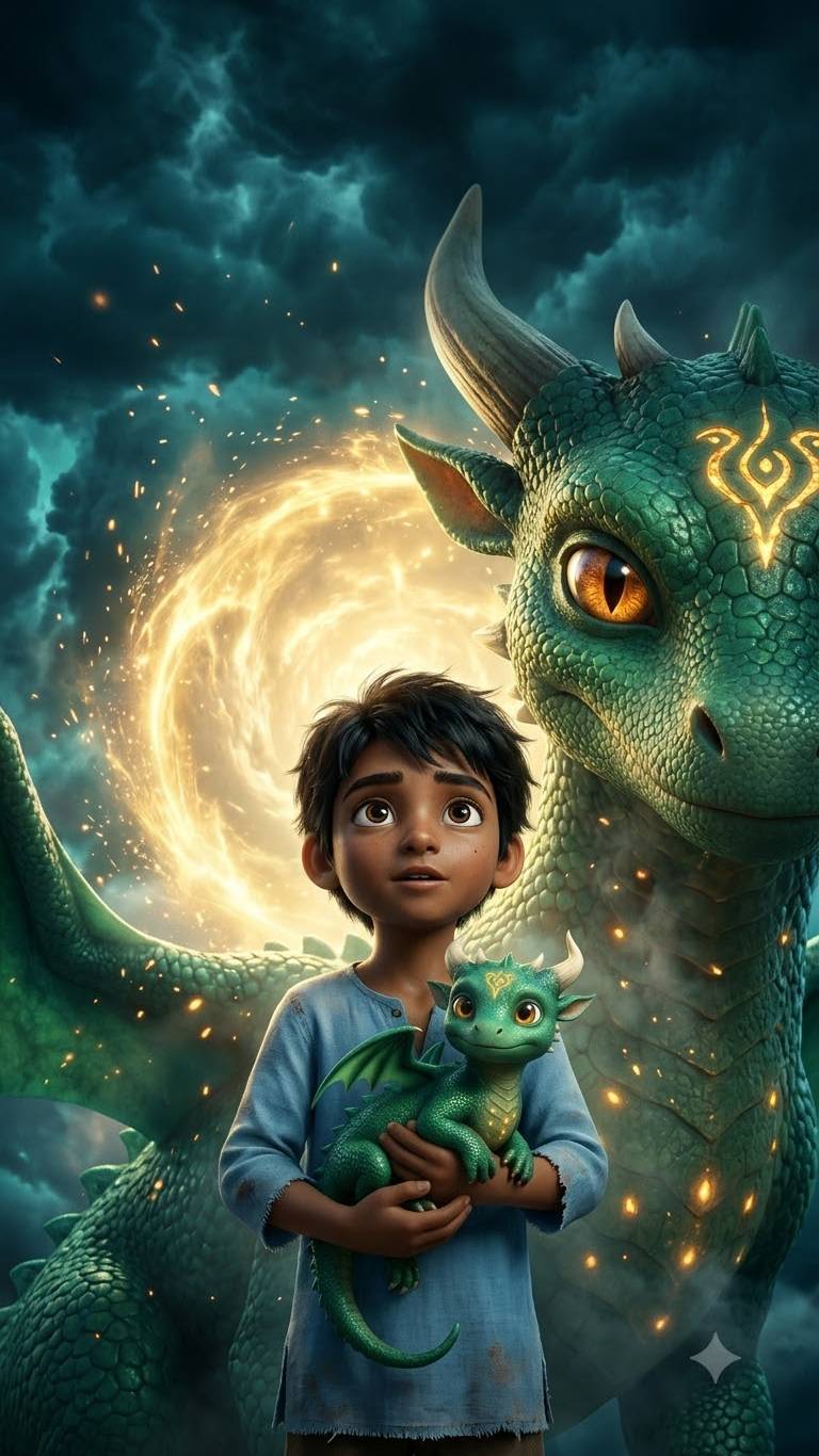 एक बच्चे ने बचाई ड्रैगन की जान… फिर हुआ चमत्कार! 🐉