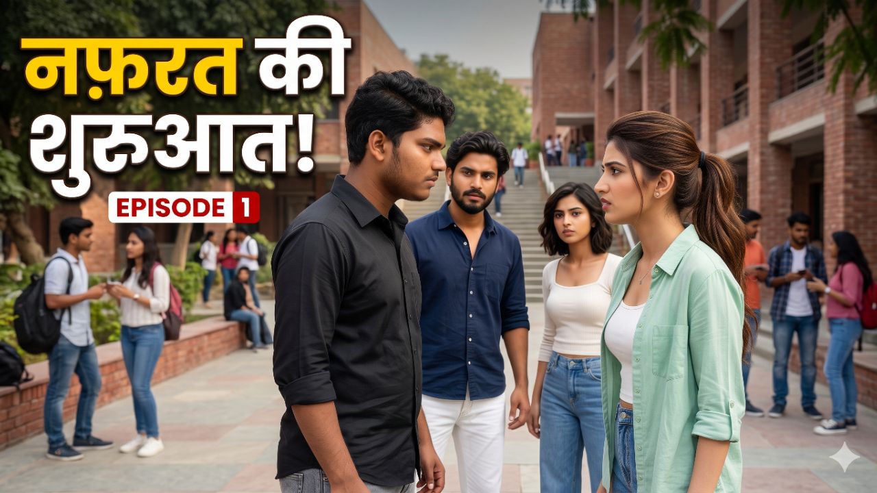 😱 College Mein Pehli Takraar! ❤️‍🔥 | Shiblu & Pooja Love Story Episode 1 | AI College Drama