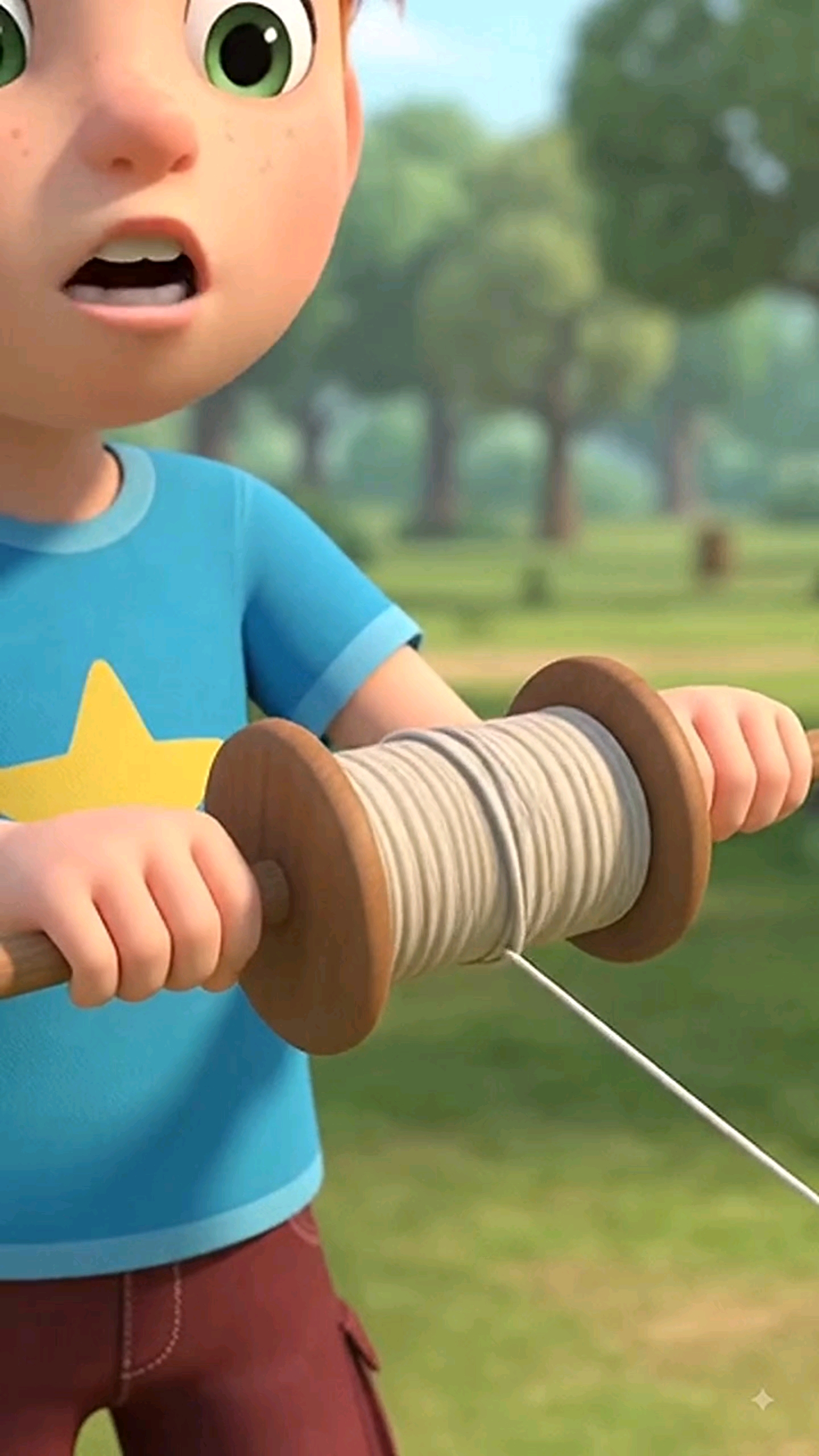 Oh No! The Kite Got Stuck! 🌳 | Episode 2 #Shorts #KidsCartoon