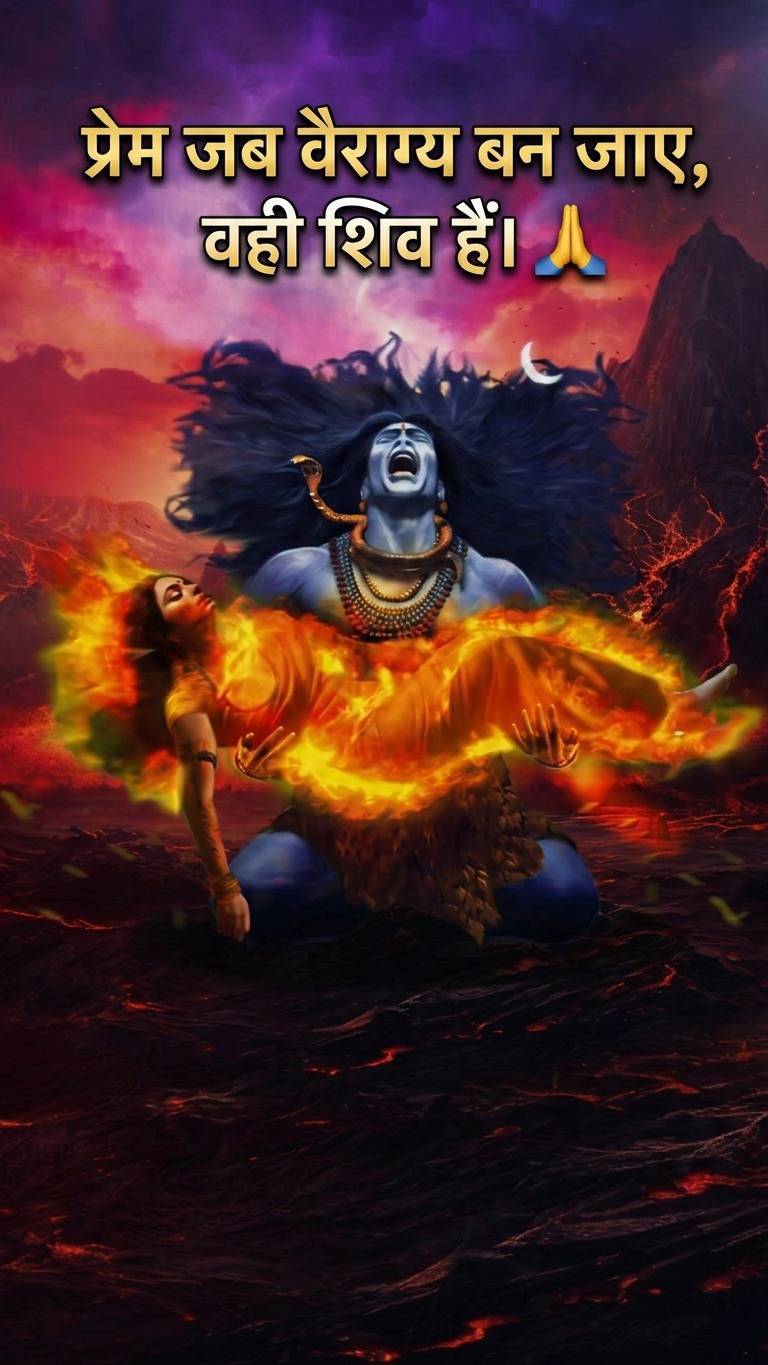 🙏🔱 सती का त्याग, शिव के प्रेम की अमर कहानी ❤️🥀