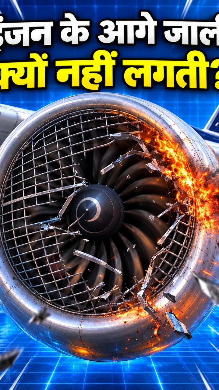 Plane Engine Ke Aage Jali Kyun Nahi Lagti? 😱 #Shorts