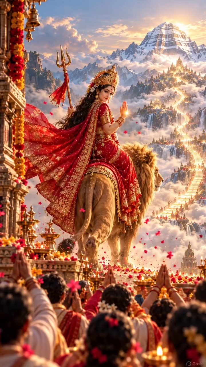 Maa durga ki vidai 🥰🙏