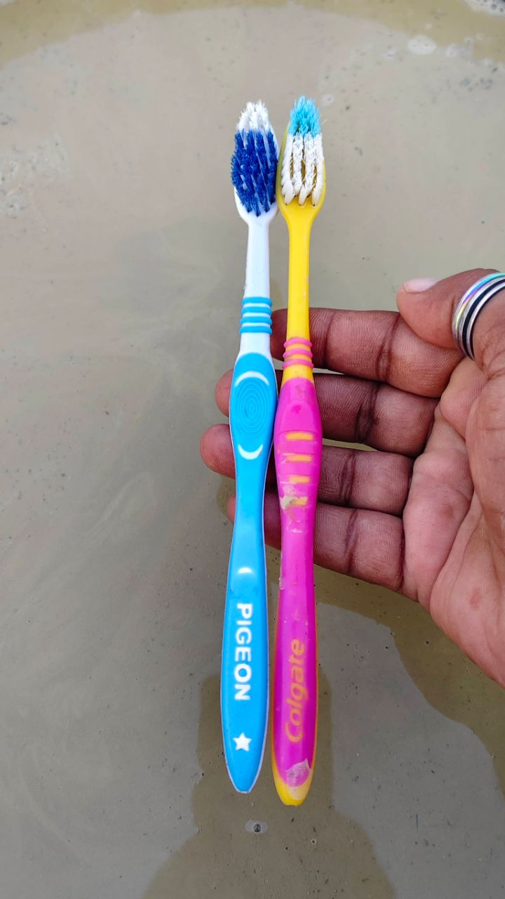 Toothbrush Satisfying Mud Asmr Cleaning