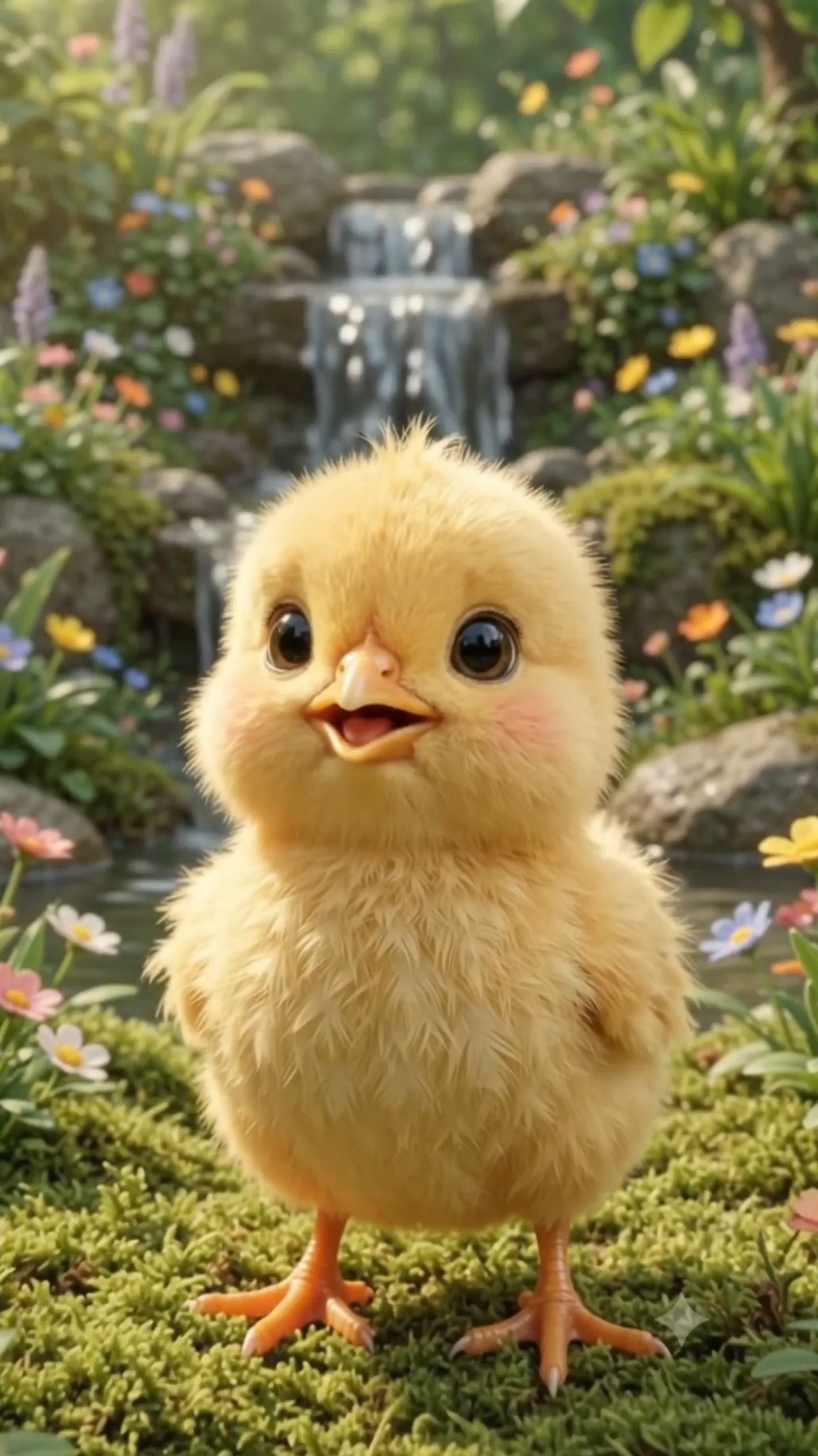 🐥💛 Have you ever seen a baby chick sing this cutely? 🎶😍

This adorable fluffy yellow baby chick