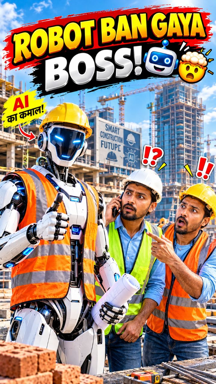 Robot Engineer Ne Kholi Engineer Sahib Ki Pol! 🤖😂 Site Par AI Ka Jalwa