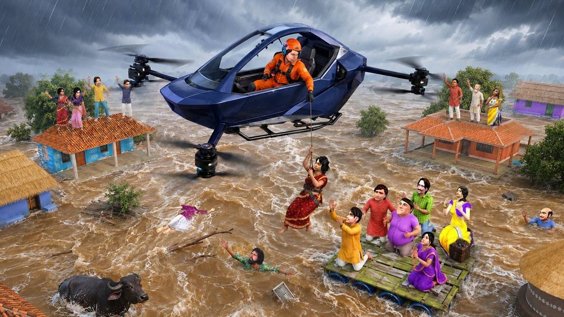 Gaon Ki Udne Wali Car | Electric Flying Car Ka Desi Jugaad Hindi Kahaniya Moral Stories