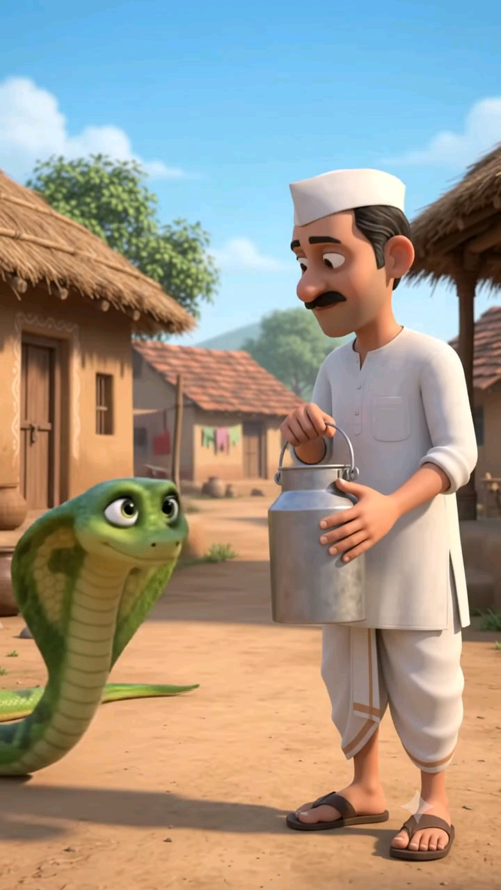 🐍🥛 दूध माँगने पहुँचा साँप, दूधवाला हुआ हैरान! 😂