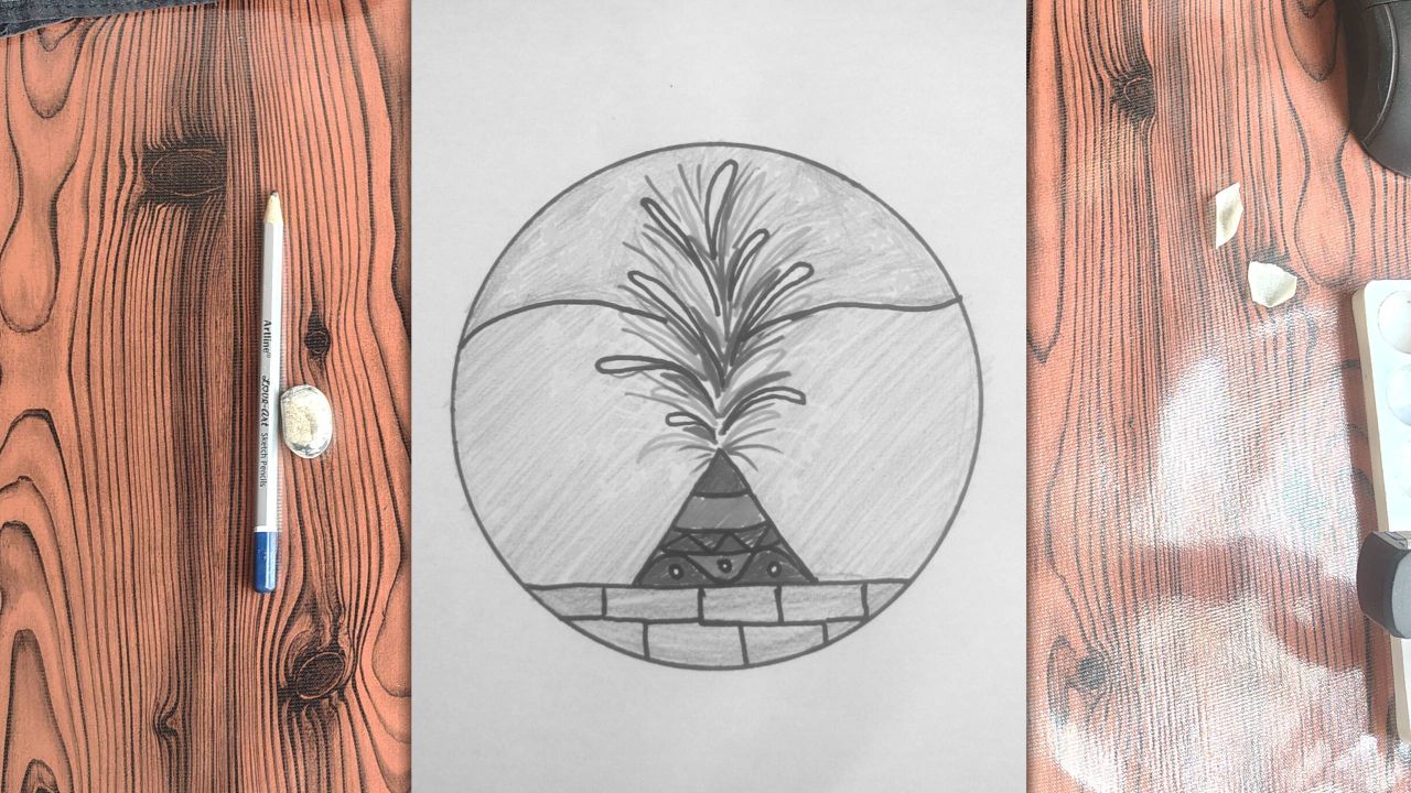 How to draw fire cracker drawing art easy to draw fire short sketch step by step