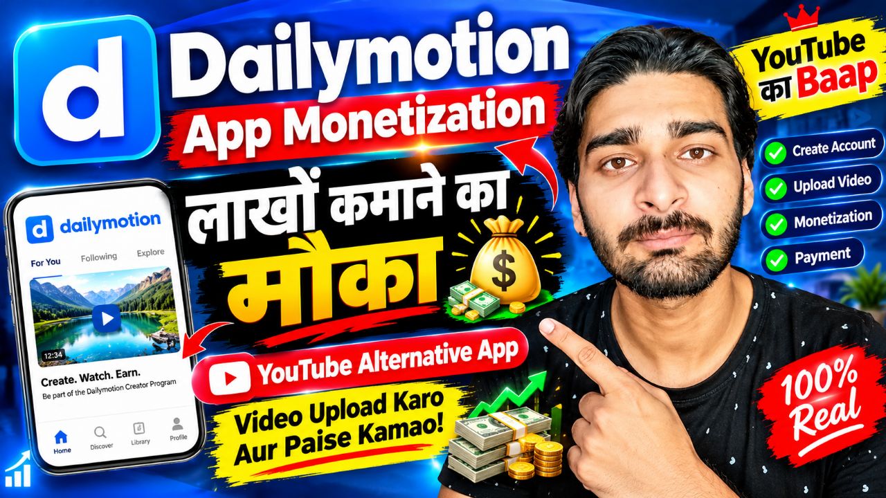 Dailymotion App Monetization 2026 🔥 लाखों कमाने का मौका | YouTube Alternative App