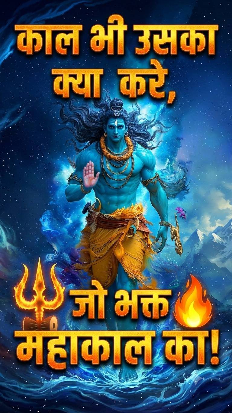 काल भी उसका क्या करे, जो भक्त हो महाकाल का! 🔱🔥MahadevEdit #Mahakal #HarHarMaha