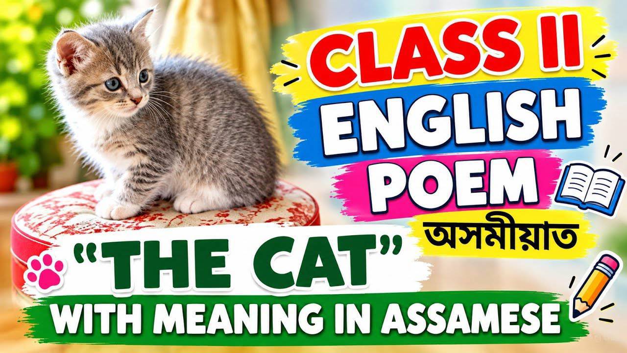 🥳Class nursery English poem 😊Donkey, donkey 🤡অসমীয়া ভাঙনিৰ সৈতে 😘#english