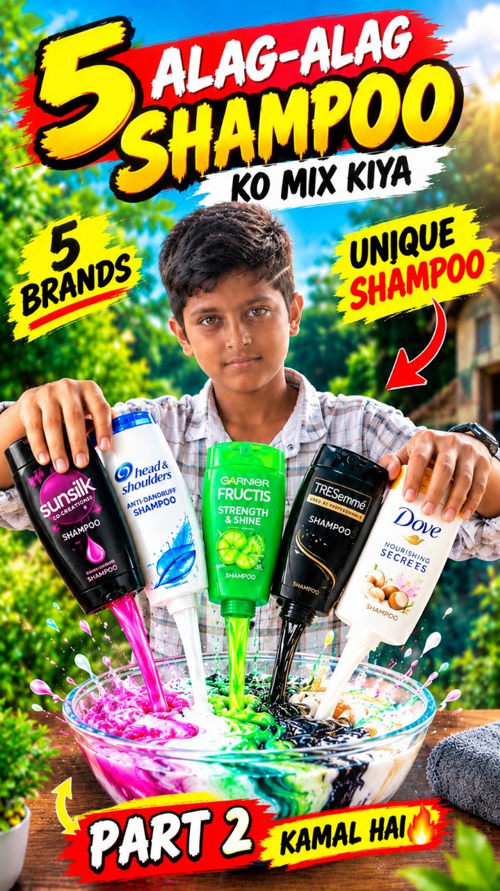 5shampoo ki mix kiya kya huaa part-2 @the. MasterMind #short #Challenges #viral #bideo