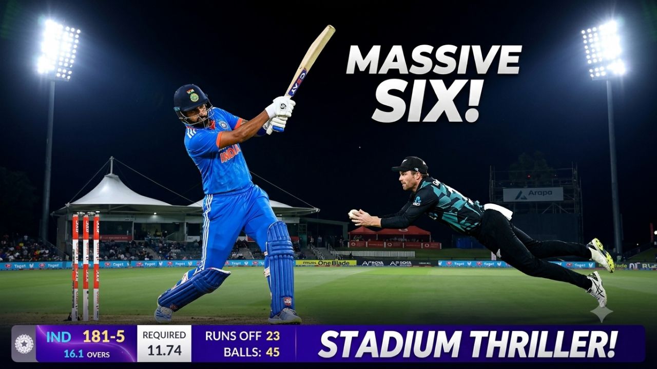 India vs New Zealand Epic Thriller Match Highlights | Last Over Drama 🔥 |# shorts