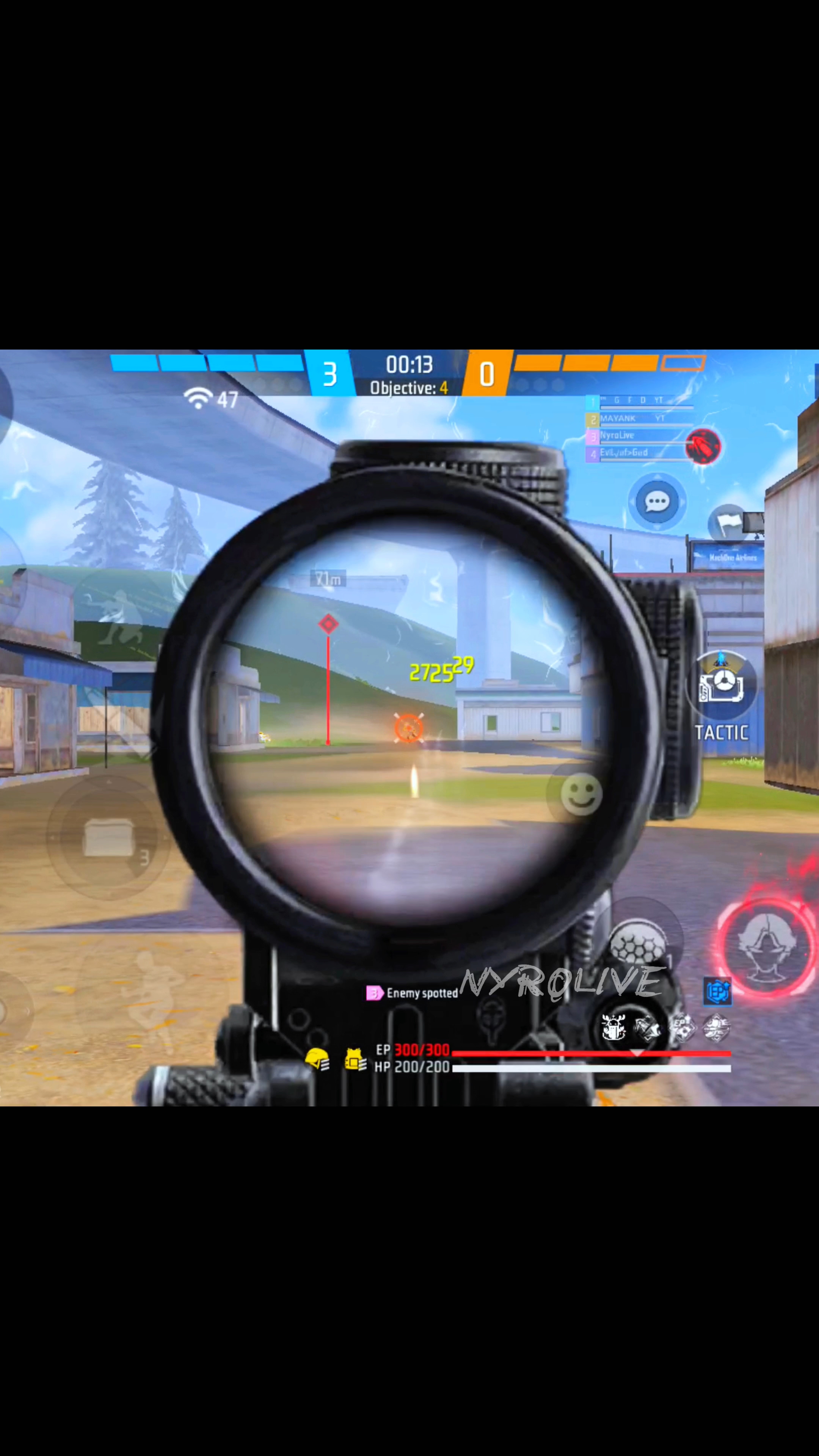 1v4 situation with me 😱#freefire #shorts