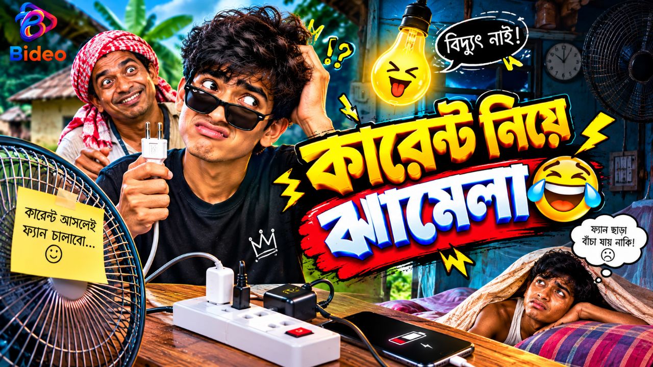 কারেন্ট নিয়ে ঝামেলা😆😂