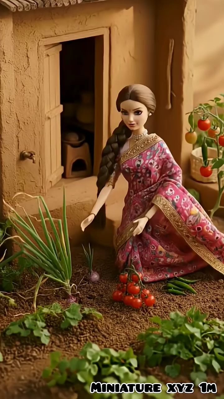 Miniature village life