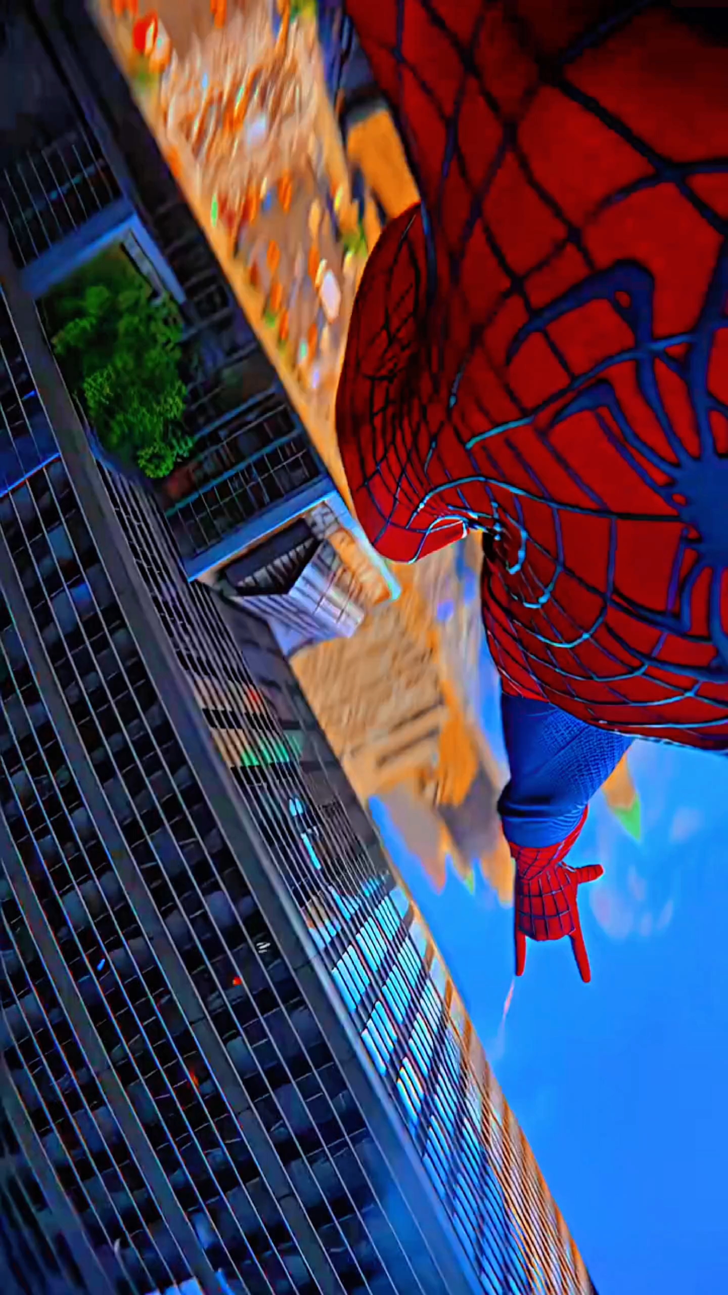 🕷️ Spider-Man Flying Through the City! 🔥#shorts #Bideo