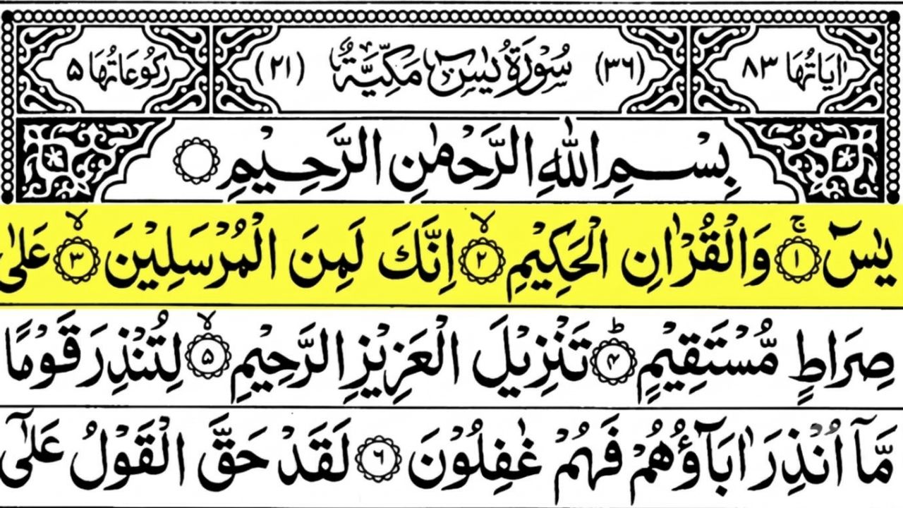 Surah Yaseen ❤️ Beautiful Quran Recitation #SurahYaseen #Quran#سورۃیس