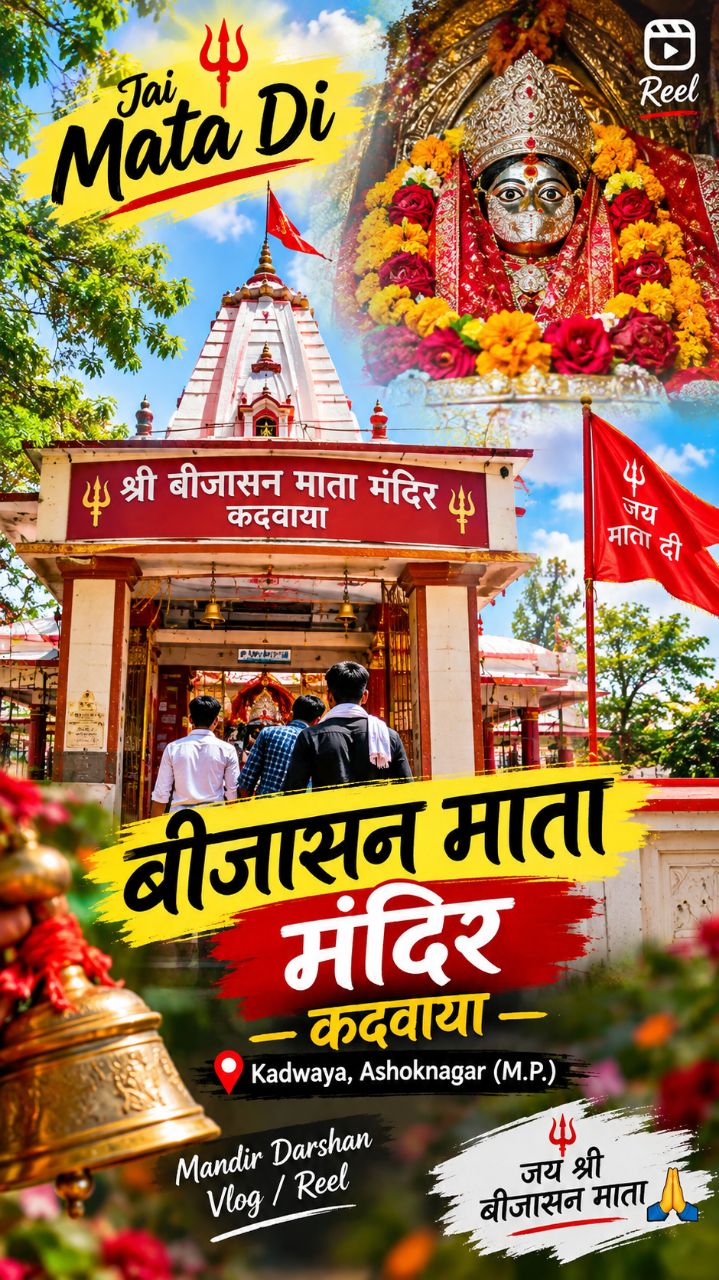 बिजासन माता मंदिर kadwaya❤️🙏🏻