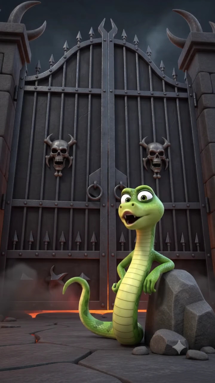 🐍😂 साँप ने यमराज के दरवाजे पर मचाया बवाल रे! 💀🤣 बोला— गेट खोल बे!