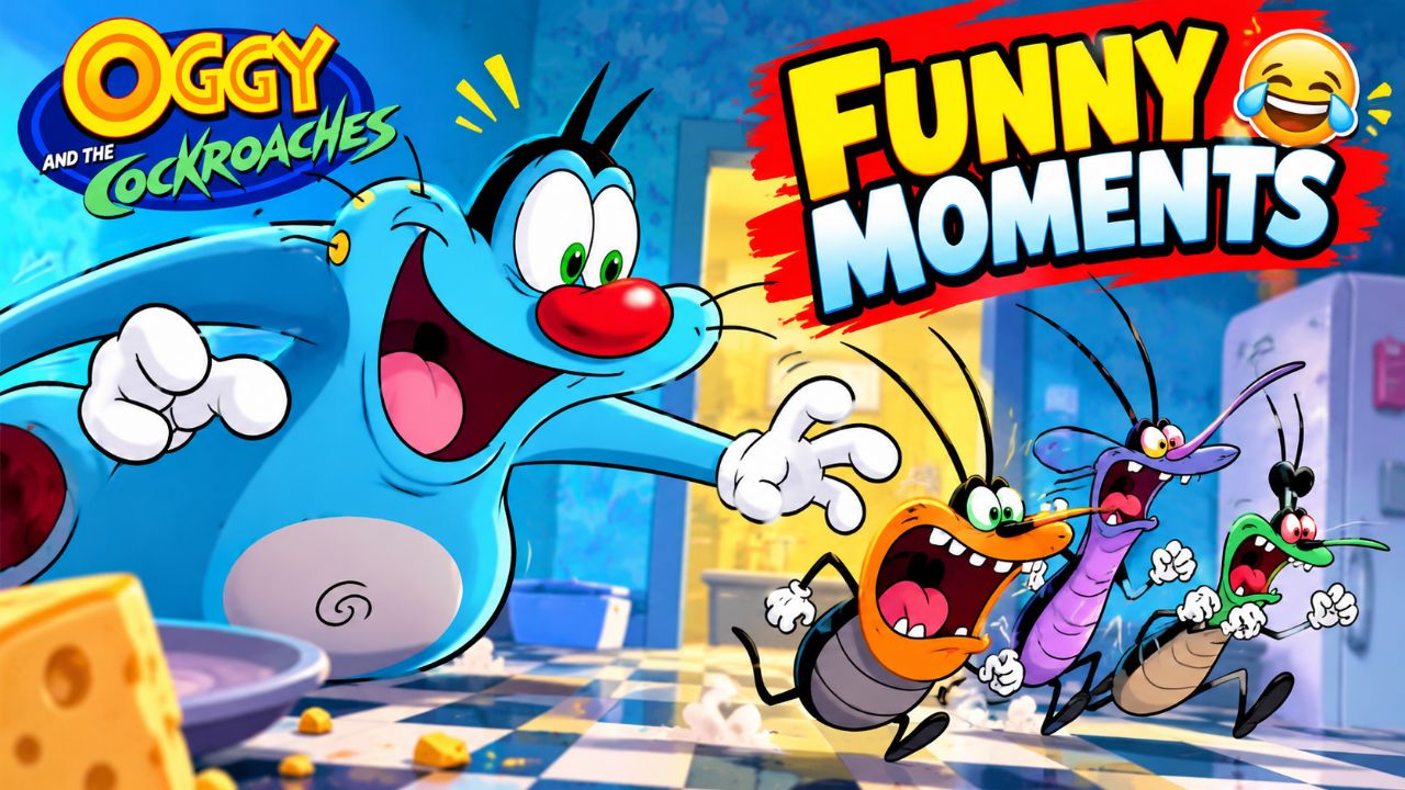😂 Oggy and the Cockroaches Funny Moments 🤣 | Best Cartoon Comedy #shorts